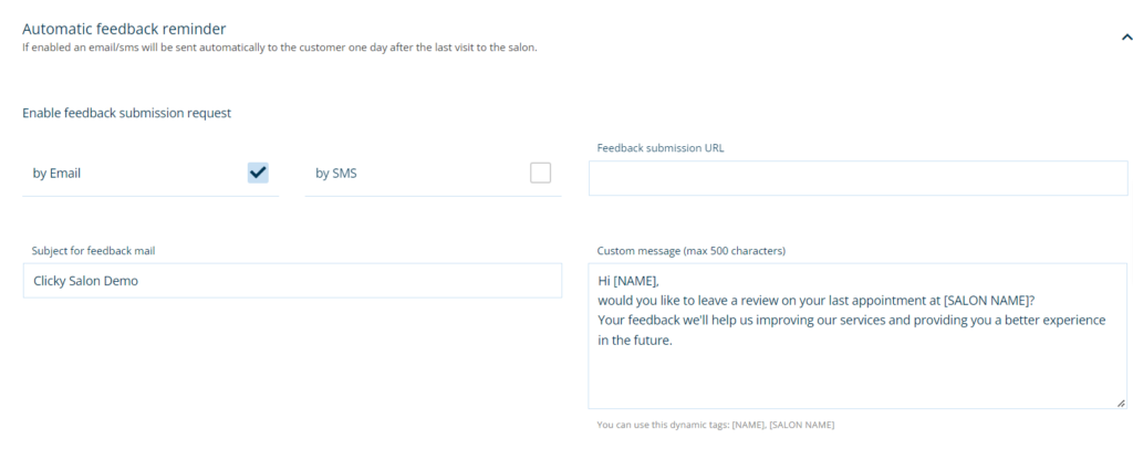 reviews screen